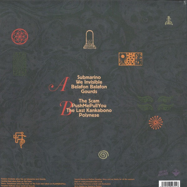 Image of Back Cover of LP - VG/G+ - JINJ  & A BRIEF UTOPIA, We Invisible (Cult Measures; CMLP001, UK 2024), Light marks and hairlines.,  - 3516631C
