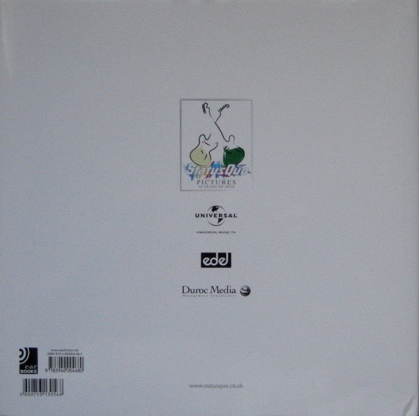 Image of Label Cover of 4xCD - VG/VG+ - STATUS QUO, Pictures (40 Years Of Hits) (EarBooks; ISBN 978-3-940004-68-0, Europe 2008, Book Sleeve In Dust Jacket, SIGNED), Dust jacket has a small rip, marks & creases.,  - 3516691C