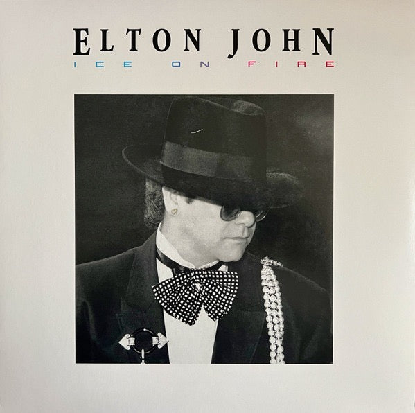 Image of Front Cover of LP - EX/EX - ELTON JOHN, Ice On Fire (Rocket Entertainment; 5516079, Worldwide 2023 Reissue, Inner), Still In Opened Shrinkwrap With Hype Sticker,  - 3516692C