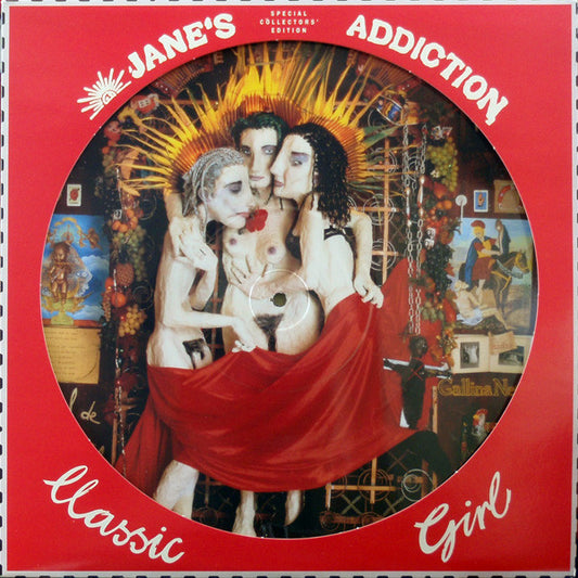 Image of Front Cover of 4915270C: 12" - JANE'S ADDICTION, Classic Girl (Warner Bros. Records; W0031TP, UK 1991, Die Cut Sleeve, Picture Disc)   VG/G+