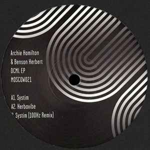 Image of Front Cover of 12" EP - /VG - ARCHIE HAMILTON & BENSON HERBERT, DCML EP (Moscow Records; MOSCOW021, UK 2017), Light marks only,  - 3546350S