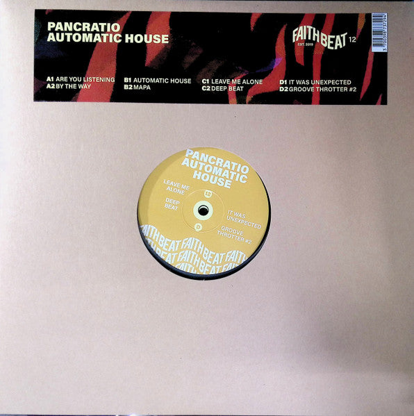 Image of Front Cover of 2x12" - VG/G+ - PANCRATIO, Automatic House (Faith Beat; FAITH BEAT 12, Germany 2025), Strong G+ with light marks only, plays VG.,  - 3546312S