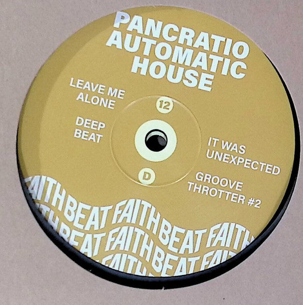 Image of Label Cover of 2x12" - VG/G+ - PANCRATIO, Automatic House (Faith Beat; FAITH BEAT 12, Germany 2025), Strong G+ with light marks only, plays VG.,  - 3546312S
