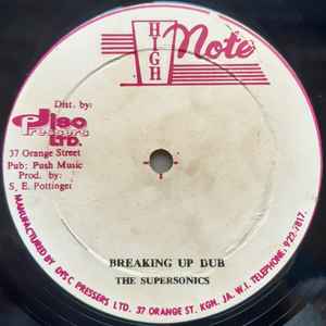 Image of Label Cover of 12" - G+/G+ - ALTON ELLIS / PAPA RITCHIE / THE SUPERSONICS, Breaking Up / Phantom / Breaking Up Dub (High Note; none, Jamaica 1979, Company Sleeve), Light marks & pressing dents.Record shop stamp & WOL (both sides).,  - 3546331S