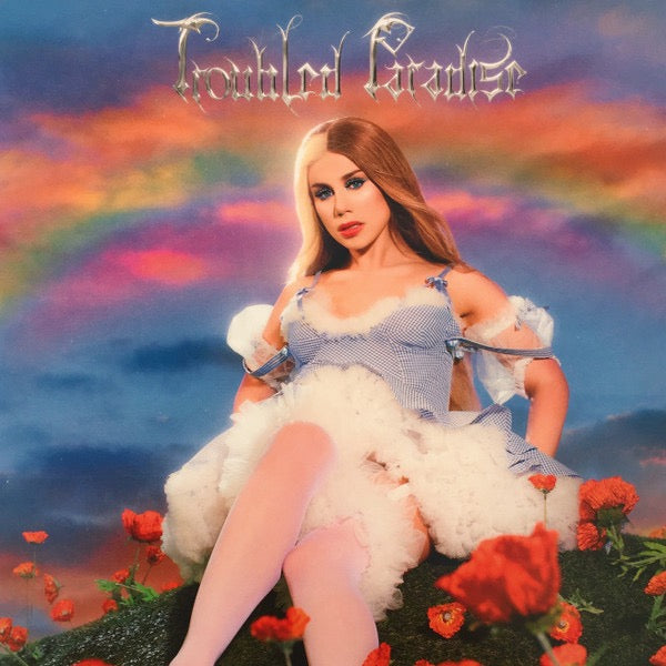 Image of Front Cover of LP - VG+/VG+ - SLAYYYTER, Troubled Paradise (Fader Label; 9299213317, US 2021, Gatefold, Sticker, Clear vinyl), ,  - 3526323E