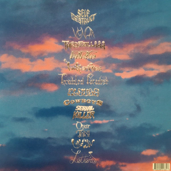 Image of Back Cover of LP - VG+/VG+ - SLAYYYTER, Troubled Paradise (Fader Label; 9299213317, US 2021, Gatefold, Sticker, Clear vinyl), ,  - 3526323E