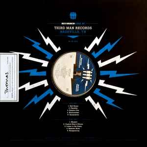 Image of Back Cover of LP - VG/VG+ - AUTOLUX, Live At Third Man Records (Third Man Records; TMR-379, US 2016, Die Cut Sleeve, Black & Blue Split Vinyl), Edge and Ring Wear,  - 3546293S