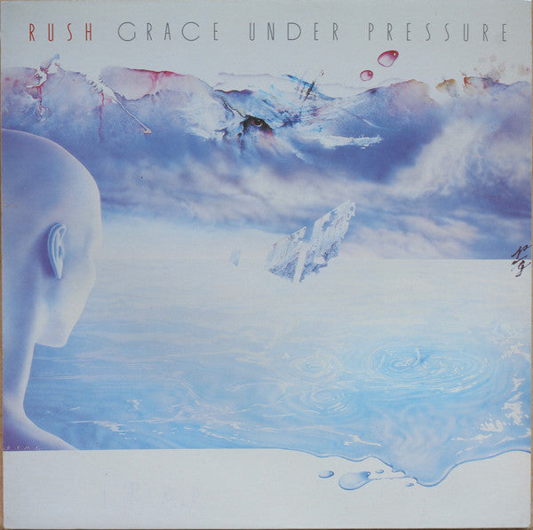 Image of Front Cover of LP - VG/VG+ - RUSH, Grace Under Pressure (Mercury; 818 476-1, France 1984, Inner), Light wear and sticker residue on sleeve. ,  - 3646053S