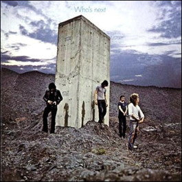 Image of Front Cover of LP - VG/G+ - THE WHO, Who's Next (Track; 2408102, UK 1971, Pinched Spine, Headhunters Inner, Side 1 Label tracklisting on 3 Lines, Side 2 on 2 Lines), Hairlines all over disc. A few feelable scratches. Edge and ring wear, creasing.,  - 2946219S