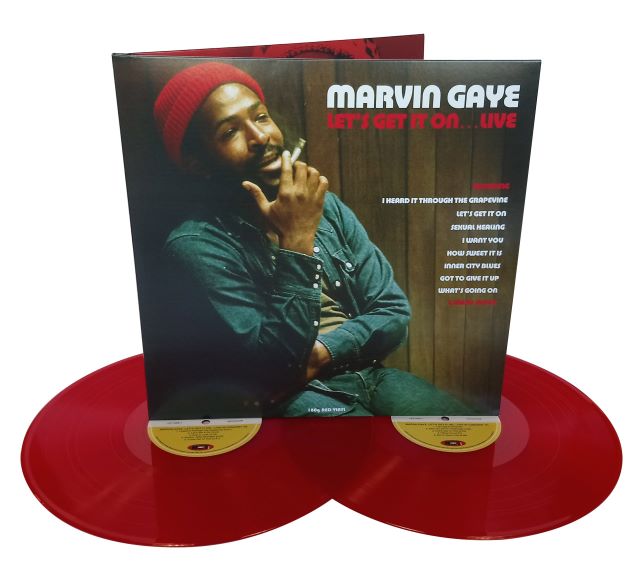 Image of Label Cover of 2xLP - VG+/EX - MARVIN GAYE, Let's Get It On: Live (Not Now Music; NOT2LP248 , Europe 2017, Gatefold, Red Vinyl), ,  - 3526321E