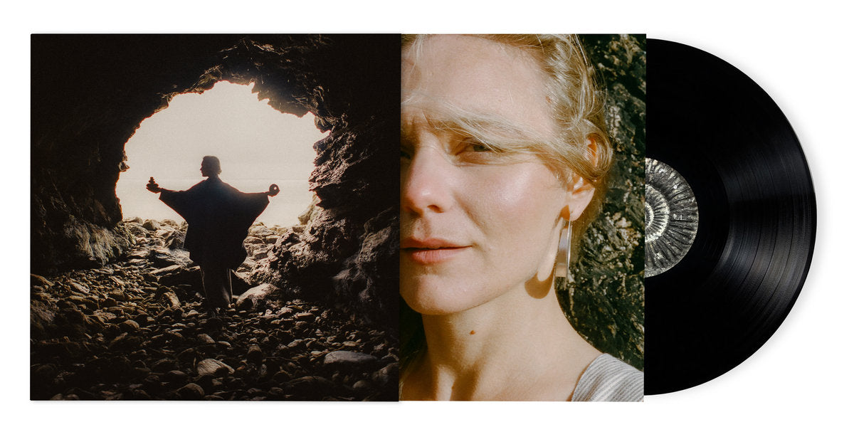 Image of Back Cover of LP - EX/EX - LAURA MISCH, Lithic (One Little Independent; TPLP1994LTD, US 2026, Inner & Insert, 180 Gram Eco Black Vinyl. Hype Sticker.), , Lithic is a cave borne out of emotions and elemental forces. Sound and existential thought echo through its chasms and ancient history lingers within the stone. It is fractured by age, eroded by weather and awakened by voice, body and breath. It traces sound back to its primal origins, unearthing music that is summoned from beneath the ground and 