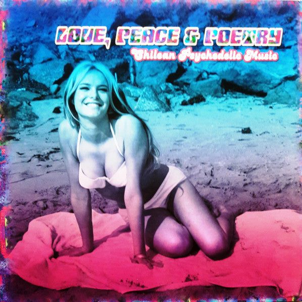 Image of Front Cover of LP - EX/EX - VARIOUS, Love, Peace and Poetry - Chilean Psychedelic Music (Normal Records; LP 049, Germany 2003, Gatefold, Purple Vinyl), ,  - 3626071E
