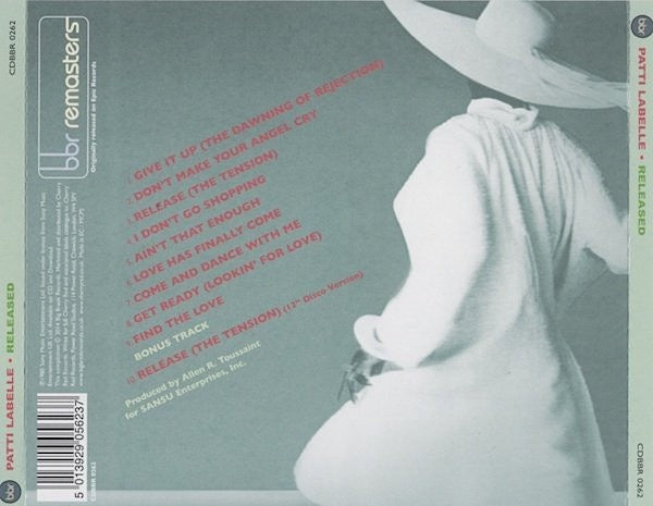 Image of Back Cover of CD - VG+/VG+ - PATTI LABELLE, Released (Big Break Records; CDBBR 0262, UK 2014 Reissue, Jewel Case), ,  - 3616012C