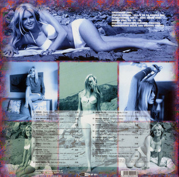 Image of Back Cover of LP - EX/EX - VARIOUS, Love, Peace and Poetry - American Psychedelic Music (Normal Records; LP 021, Germany 2001, Gatefold, Yellow Marble Vinyl), ,  - 3626075E