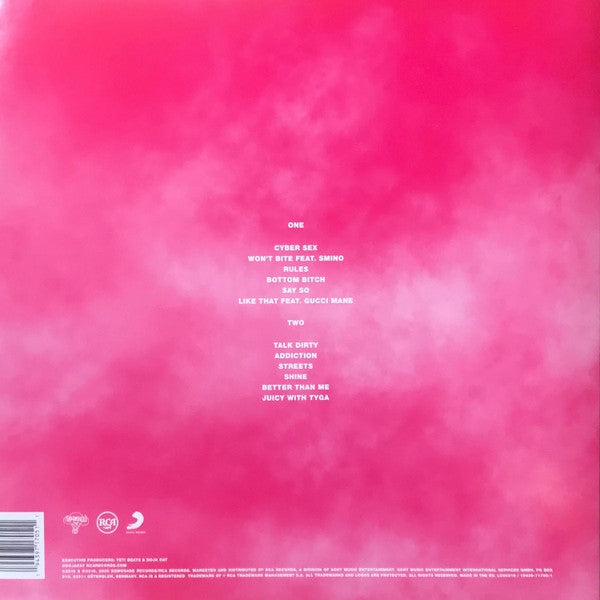 Image of Back Cover of LP - EX/EX - DOJA CAT, Hot Pink (Kemosabe Records; 19439-71705-1, Europe 2022 Reissue, Picture Sleeve, Insert, Pink Vinyl (Darker Shade, Non-Marbled)), Still in opened shrinkwrap. Disc looks unplayed,  - 3626059E