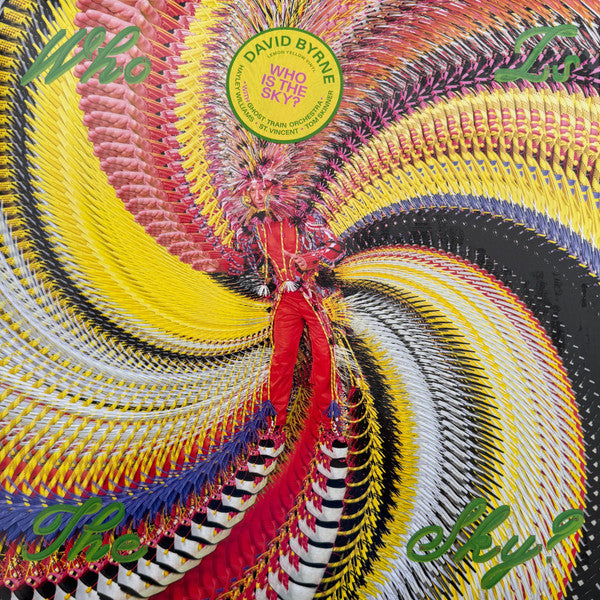 Image of Front Cover of LP - EX/EX - DAVID BYRNE WITH GHOST TRAIN ORCHESTRA, Who Is The Sky? (Matador; OLE2178LP2, Worldwide 2025, Poster, Yellow Vinyl), ,  - 3626098E