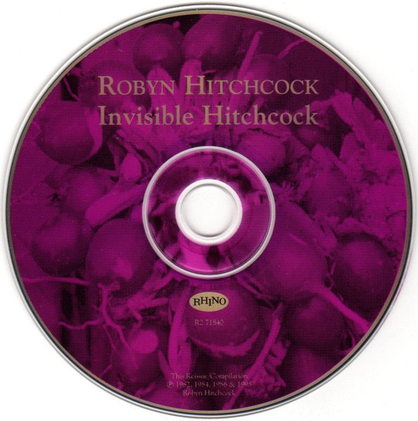Image of Label Cover of CD - VG+/VG+ - ROBYN HITCHCOCK, Invisible Hitchcock (Rhino Records; R2 71840, US 1995 Reissue, Jewel Case), ,  - 3616065C