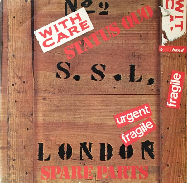 Image of Front Cover of LP - VG+/VG+ - STATUS QUO, Spare Parts (PRT; PYL 6021, UK 1987 Reissue, Laminated Sleeve, Stereo Sticker on Back of Sleeve), ,  - 3626106E