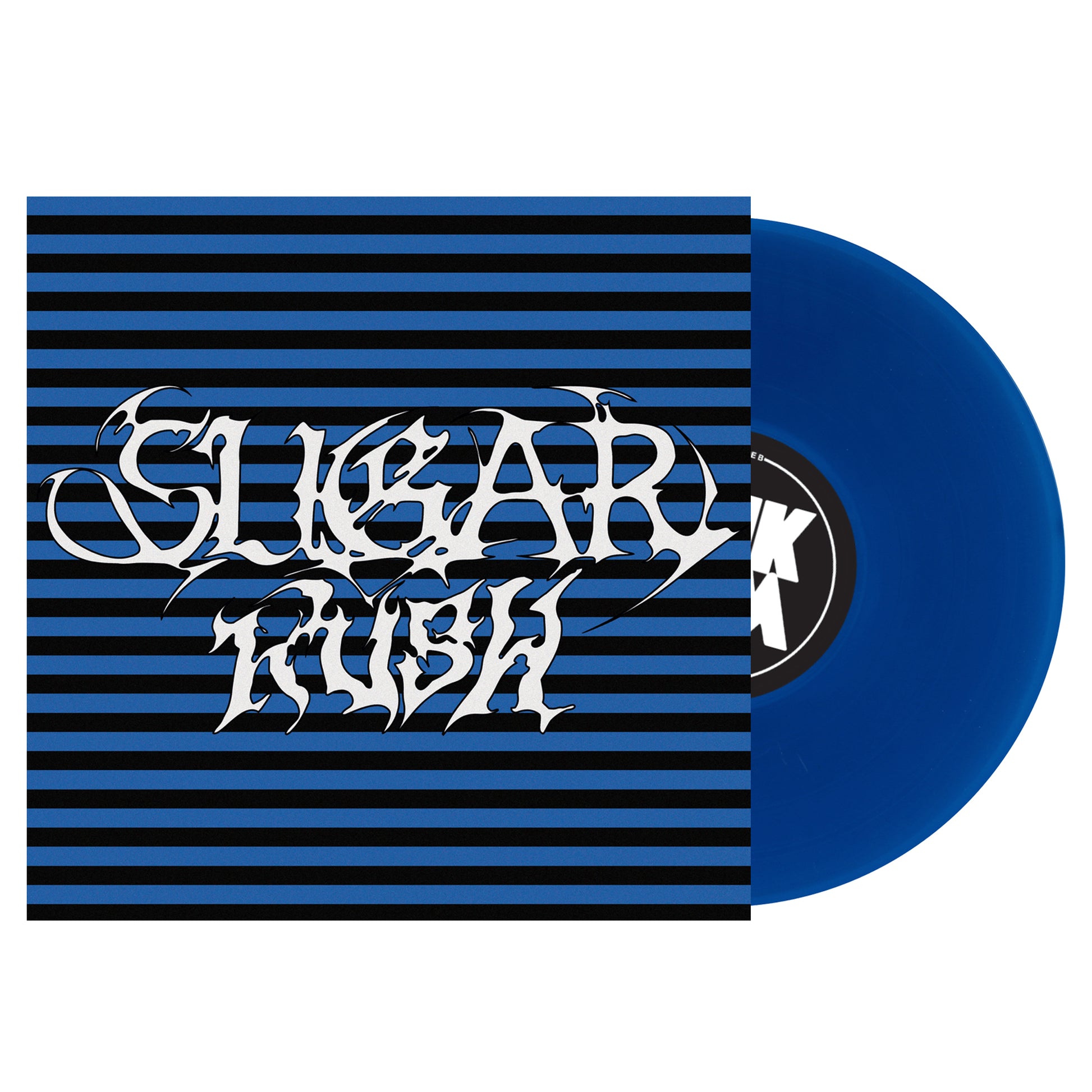 Image of Back Cover of LP - NEW/NEW - CLUTTER, Sugar Rush (Pink Slime; PNKSLM134LP-C2, UK 2026, Indie Exclusive Transparent Blue Vinyl), , Rising Stockholm quartet Clutter is back with their eagerly anticipated debut album Sugar Rush, due out October 2 via Swedish tastemaker indie label PNKSLM Recordings (ShitKid, vegas water taxi, 7ebra etc). One of the most exciting bands to come out of the Nordics in a long-time, Clutter’s been turning heads with their raucous live shows and Sugar Rush follows the band’s