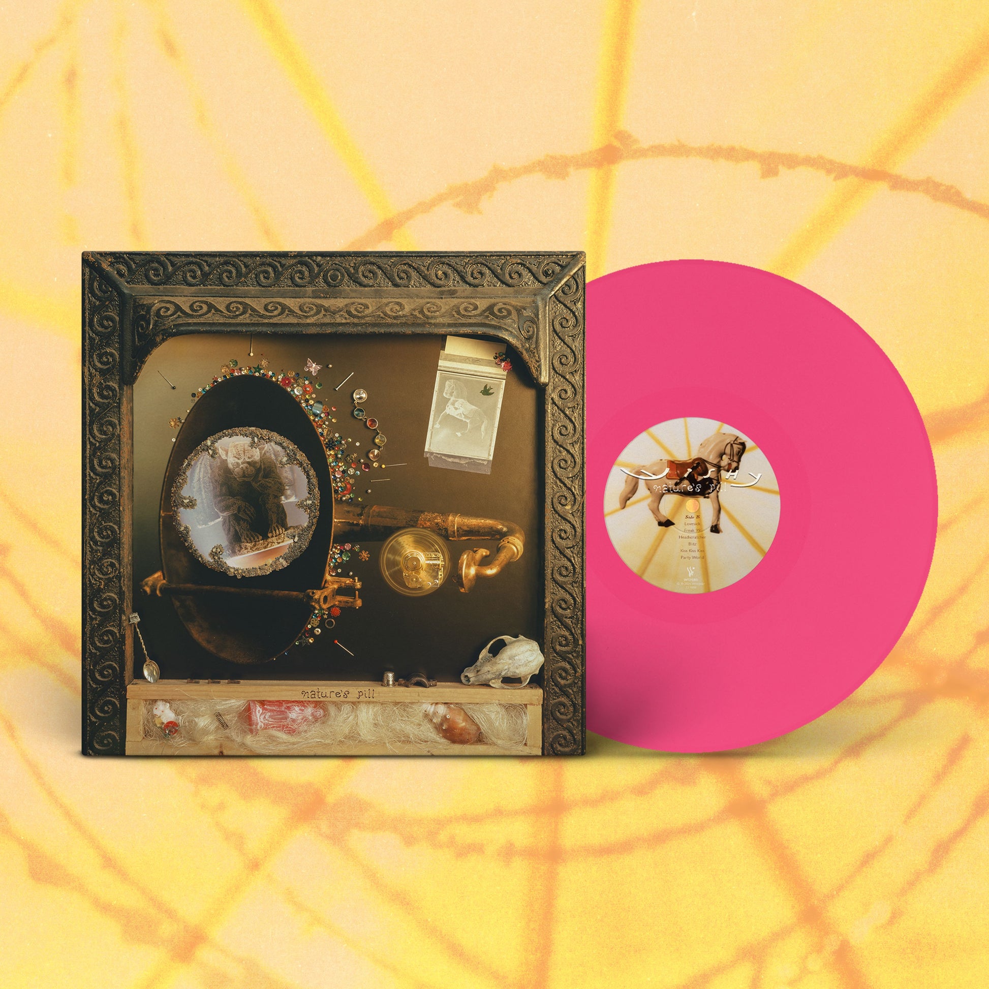 Image of Back Cover of LP - NEW/NEW - WISHY, Nature's Pill (; WSP080LP-C1, UK 2026, Indie Exclusive Devil's Blush Pink Vinyl), ,  - 9412467C