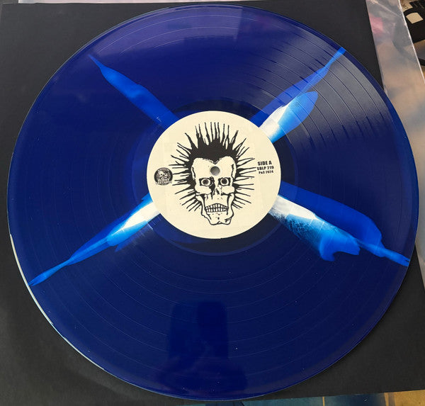 Image of Label Cover of LP - EX/VG+ - BRAINDANCE, Asylum (Sunny Bastards ; none, Europe 2024, Textured Sleeve, Insert, Blue And White Vinyl), Strong VG+,  - 3526366E