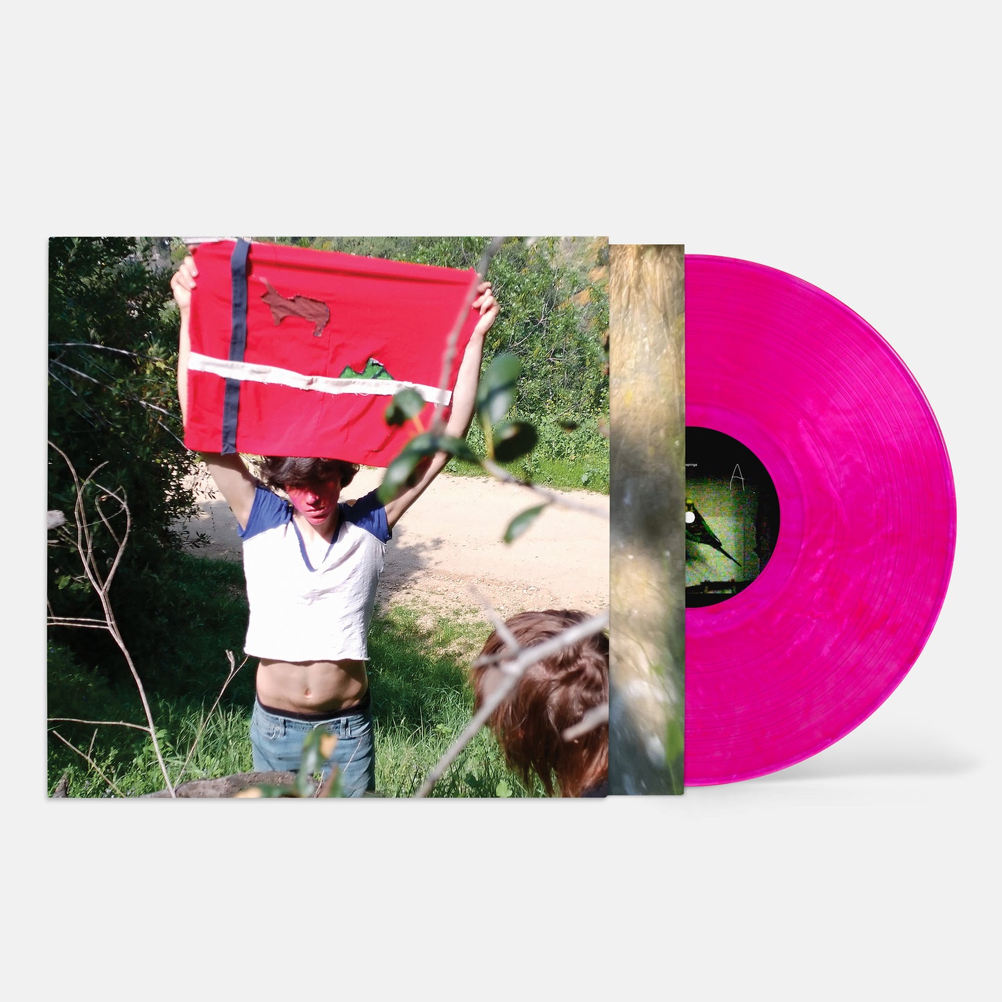 Image of Back Cover of LP - NEW/NEW - EAR, Rumpsringa (A24 Music; A24M065LP, UK 2026, Printed Inner, Iridescent Pink Vinyl), , ‘Rumspringa’ is ear's follow up to ‘The Most Dear and The Future’, one of 2025’s best debut projects. Building upon their previous releases, the indietronica duo (Jonah Paz & Yaelle Avtan) feel more focused on Rumspringa, finding a seamless blend of indie / twee melodies and head-banging bass drops and electronic breakbeats. The album, which translates to "running around”, feels ins