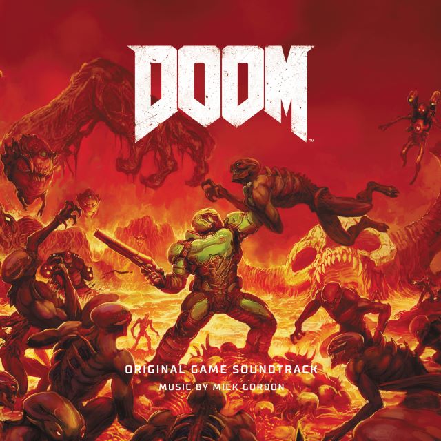Image of Front Cover of 4xLP - NEW/NEW - MICK GORDON, DOOM (Original Soundtrack) (Laced Records; LMLP012E, UK 2027 Reissue, Printed Inner, 10th Anniversary Edition Heavyweight Black Vinyl, Deluxe Rigid Board Slipcase), , Mick Gordon’s acclaimed soundtrack to DOOM (2016), combining ultra-heavy riffs, industrial metal and experimental electronic production. Reissued for the game’s 10th anniversary by Bethesda and Laced Records. - 9412495C