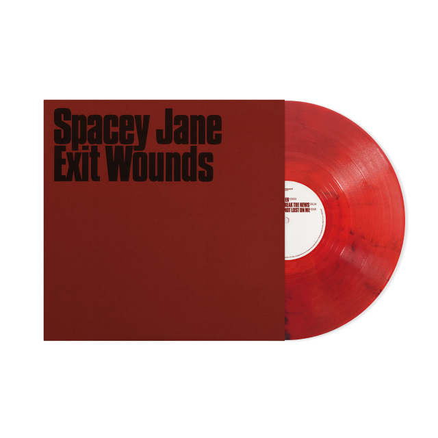 Image of Front Cover of 12" EP - NEW/NEW - SPACEY JANE, Exit Wounds (Concord; CRE03718, UK 2026, Red Smokes), , Spacey Jane’s 2026 EP Exit Wounds is now finally available on vinyl. Written during the sessions for the band’s third album, 2025’s If That Makes Sense, the songs on Exit Wounds are far from a collection of offcuts: this six-track offering sees the group experimenting further with ‘80s-influenced indie rock pop, while singer/guitarist Caleb Harper presents a personal collection of lyrics that feel