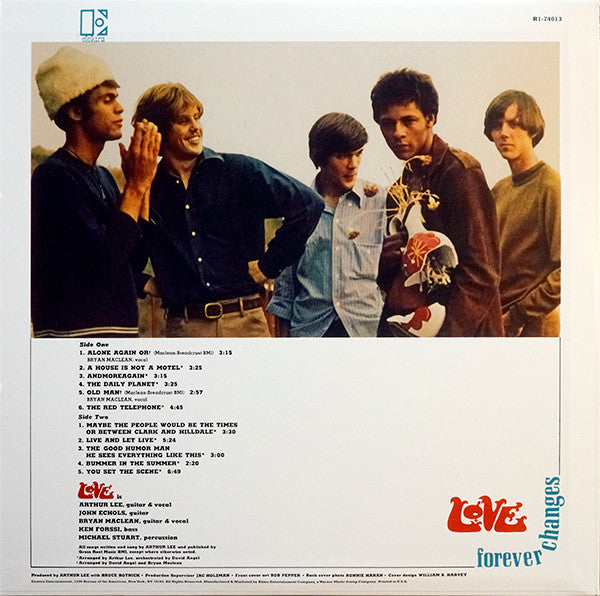 Image of Back Cover of LP - VG+/VG - LOVE, Forever Changes (Elektra; R1-74013, US 2012 Reissue), A few light hairlines.,  - 3626117E