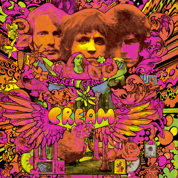 Image of Front Cover of LP - VG+/VG - CREAM, Disraeli Gears (RSO Black Labels ; RSO 2394 129, UK 1970s Reissue), Strong VG,  - 3616090C