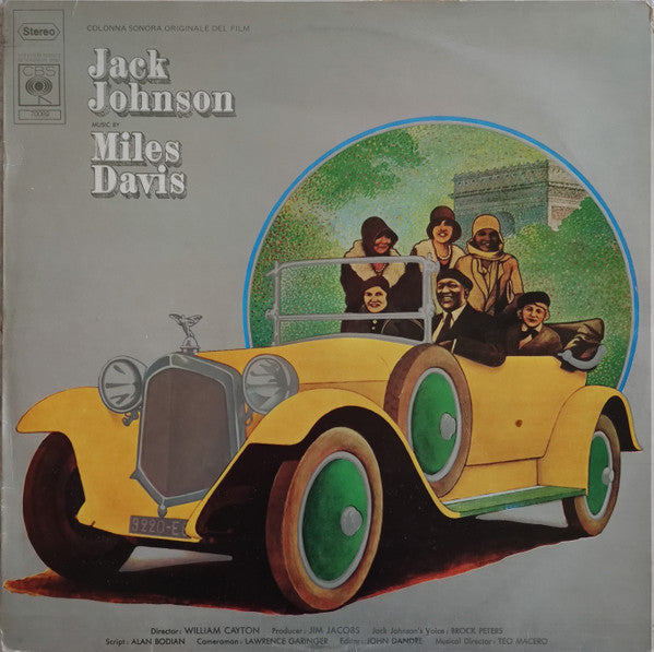 Image of Front Cover of LP - VG/G+ - MILES DAVIS, Jack Johnson (Colonna Sonora Originale Del Film) (CBS; 70089, Italy 1976 Reissue, CBS Sugar labels), Hairlines, light scratches, NB NOT Flipback sleeve as per Discogs listing, but is Sugar version,  - 3646085S