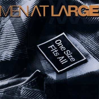 Image of Front Cover of LP - VG/VG - MEN AT LARGE, One Size Fits All (Eastwest Records America; 7567-92459-1, Europe 1994), Light hairlines on disc.,  - 3616143C