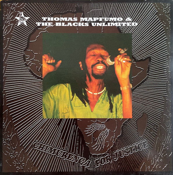 Image of Front Cover of LP - VG/VG+ - THOMAS MAPFUMO AND THE BLACKS UNLIMITED, Chimurenga For Justice (Rough Trade; Rough 91, UK 1985, Picture Sleeve), ,  - 3626127E
