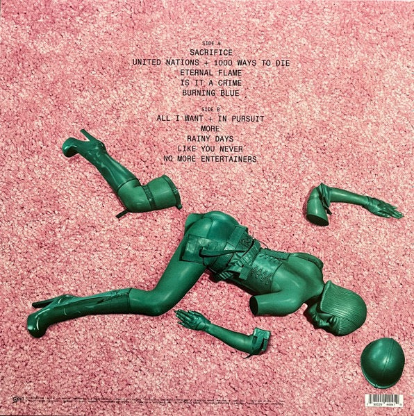 Image of Back Cover of LP - VG+/VG+ - MARIAH THE SCIENTIST, Hearts Sold Separately (Buckles Laboratories; 19802944931-A, US 2025, Inner & Insert, Green Vinyl With SIGNED Insert), ,  - 3616148C