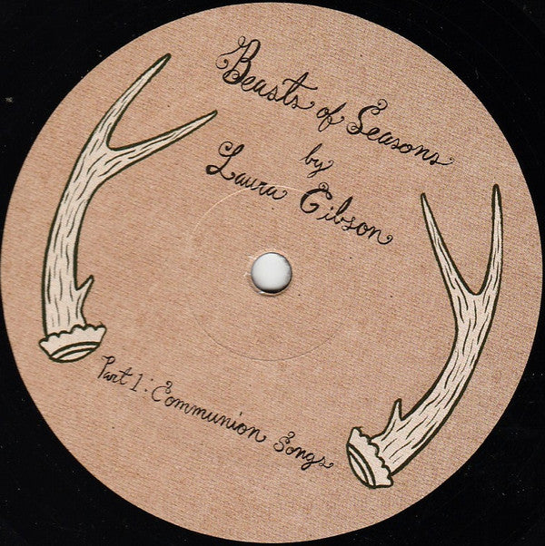 Image of Label Cover of LP - VG+/EX - LAURA GIBSON, Beasts Of Seasons (Souterrain Transmissions ; SOU001LP, Europe 2009 Reissue), ,  - 3526346E