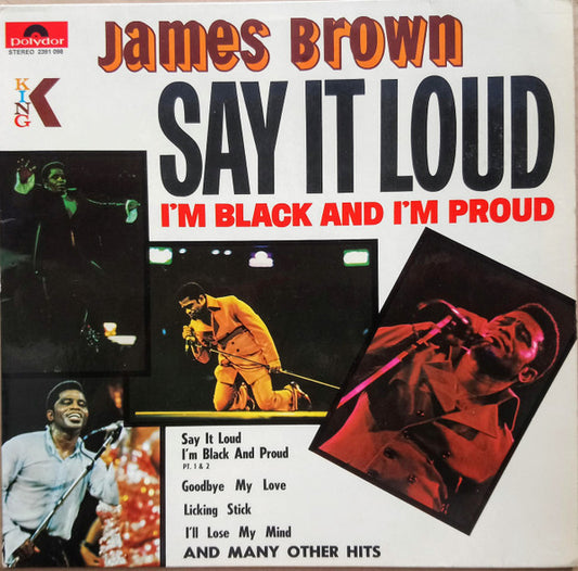 Image of Front Cover of LP - VG+/VG+ - JAMES BROWN, Say It Loud I'm Black And I'm Proud (Polydor Red Label; 2391 098, Germany Reissue), ,  - 3626162E