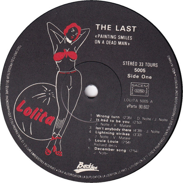 Image of Label Cover of LP - VG+/VG+ - THE LAST, Painting Smiles On A Dead Man (Lolita ; 5005, France 1983, Laminated Sleeve), Strong VG+,  - 3526337E