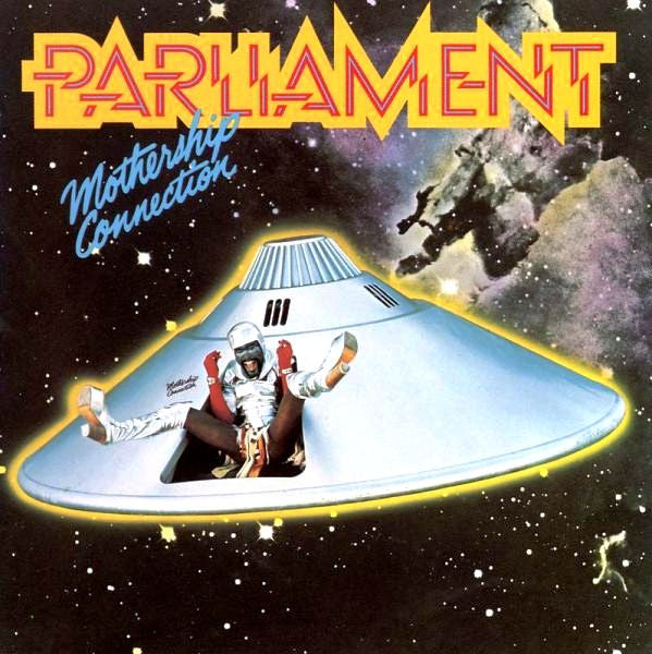 Image of Front Cover of LP - VG/VG - PARLIAMENT, Mothership Connection (Casablanca; NBLP 7022, US 1975, Terre Haute pressing), A few light hairlines. WOL. Sleeve has edgewear and creases.,  - 3626177E