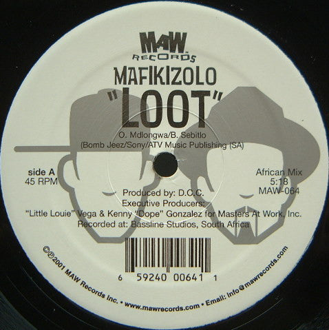 Image of Front Cover of 12" - /VG - MAFIKIZOLO, Loot (MAW Records; MAW-064, US 2002, Plain Sleeve), ,  - 3626140E