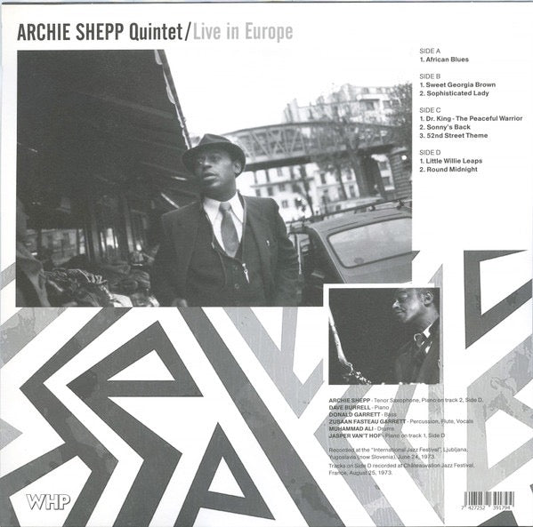Image of Back Cover of 2xLP - VG+/VG - ARCHIE SHEPP QUINTET, Live In Europe (WHP; WHP1473, Europe 2023, Unofficial), ,  - 3616204C