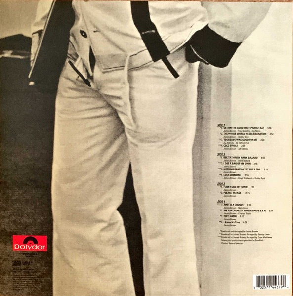 Image of Back Cover of 2xLP - NEW/NEW - JAMES BROWN, Get On The Good Foot (Polydor; PD2-3004, Worldwide 2019 Reissue), ,  - 3600031E