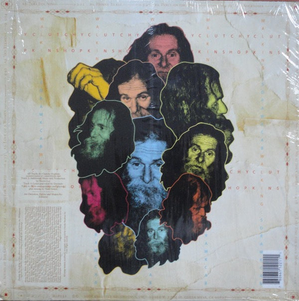 Image of Back Cover of LP - NEW/NEW - CLUTCHY HOPKINS, Walking Sdrawkcab (Ubiquity; URLP221, US 2008), , A wonderfully strange trip through dusty beats, warped samples and instrumental hip hop. *Walking Sdrawkcab* moves between funk, jazz and psychedelic grooves with Clutchy Hopkins  signature left-field touch. Weird, playful and seriously addictive. - 3600032E