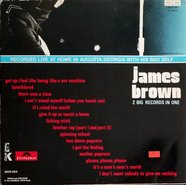 Image of Back Cover of 2xLP - VG/VG - JAMES BROWN, Sex Machine (Polydor; 2625 004, France , Gatefold), ,  - 3626190E