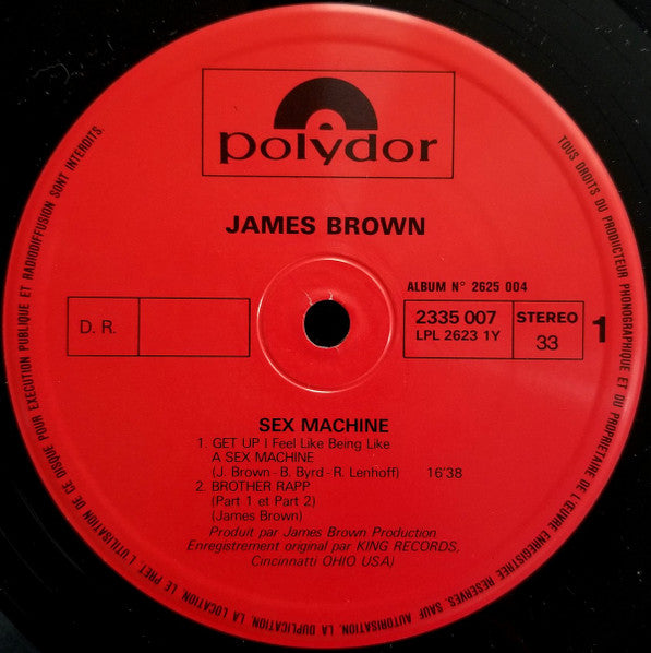 Image of Label Cover of 2xLP - VG/VG - JAMES BROWN, Sex Machine (Polydor; 2625 004, France , Gatefold), ,  - 3626190E
