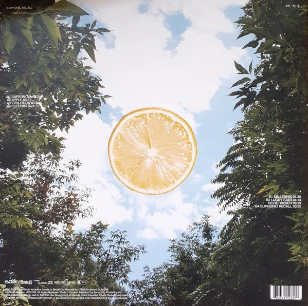 Image of Back Cover of LP - NEW/NEW - BRAIDS, Euphoric Recall (Secret City Records ; SCR152LP, Canada 2023), , A beautifully immersive blend of art pop/synth pop, electronic music and experimental indie. Euphoric Recall finds Braids balancing intricate production with intimate songwriting, creating something dreamy, emotional and quietly adventurous. - 3600039E