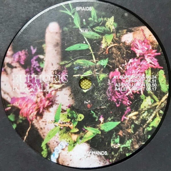 Image of Label Cover of LP - NEW/NEW - BRAIDS, Euphoric Recall (Secret City Records ; SCR152LP, Canada 2023), , A beautifully immersive blend of art pop/synth pop, electronic music and experimental indie. Euphoric Recall finds Braids balancing intricate production with intimate songwriting, creating something dreamy, emotional and quietly adventurous. - 3600039E