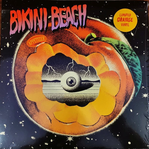 Image of Front Cover of LP - NEW/NEW - BIKINI BEACH, Appetizer (la pochette surprise records; LPSR056, Germany 2023), , A sharp blast of garage rock and punky indie from the German trio. *Appetizer* is noisy, melodic and full of fuzzy guitars, driving rhythms and just enough swagger to keep things loose. A fun, high energy record for fans of scrappy, loud rock n roll. - 3600040E