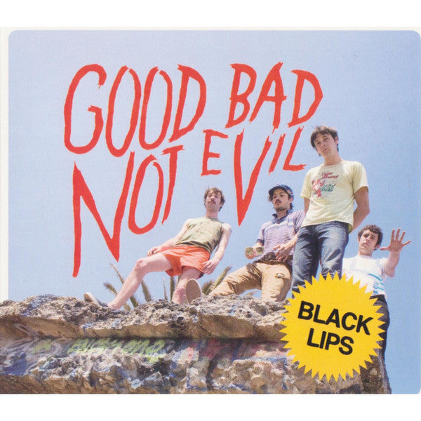 Image of Front Cover of 2xLP - EX/EX - THE BLACK LIPS, Good Bad Not Evil (Fire Records; FireLP600, UK, Europe & US 2022 Reissue, Gatefold, 2 Inners, Postcard, Blue Vinyl, Deluxe edition, second disc features B-sides and rarities), Opened Instore, Still In Stickered Shrinkwrap,  - 3646130S