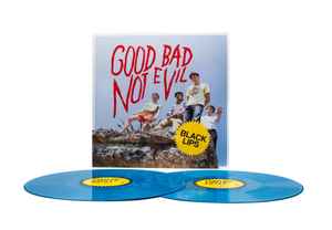 Image of Label Cover of 2xLP - EX/EX - THE BLACK LIPS, Good Bad Not Evil (Fire Records; FireLP600, UK, Europe & US 2022 Reissue, Gatefold, 2 Inners, Postcard, Blue Vinyl, Deluxe edition, second disc features B-sides and rarities), Opened Instore, Still In Stickered Shrinkwrap,  - 3646130S