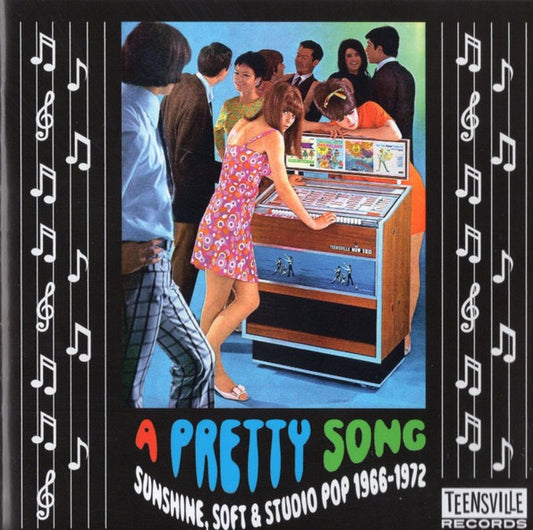 Image of Front Cover of CD - VG+/VG+ - VARIOUS, A Pretty Song (Sunshine, Soft & Harmony Pop 1966-1972) (Teensville Records; tv1064, Australia 2024, Jewel Case), ,  - 3636010E